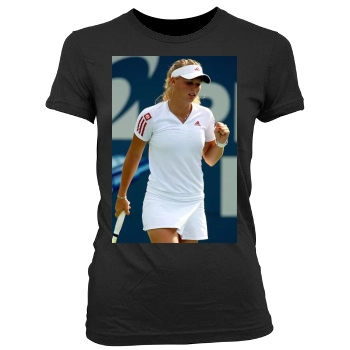 Caroline Wozniacki Women's Junior Cut Crewneck T-Shirt