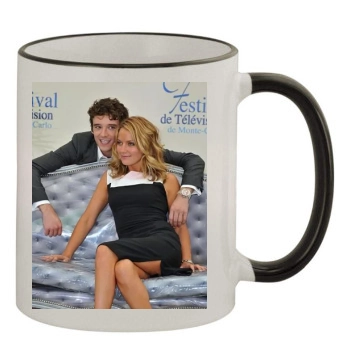 Becki Newton 11oz Colored Rim & Handle Mug