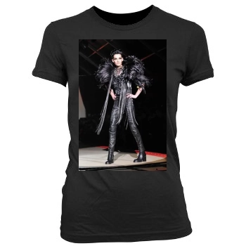 Bill Kaulitz Women's Junior Cut Crewneck T-Shirt