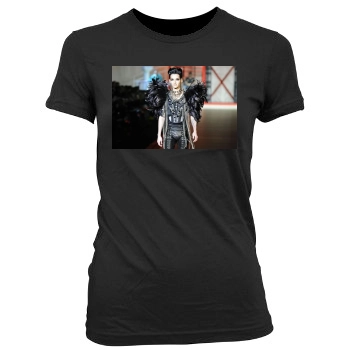 Bill Kaulitz Women's Junior Cut Crewneck T-Shirt