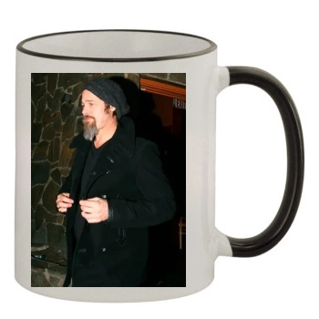 Brad Pitt 11oz Colored Rim & Handle Mug