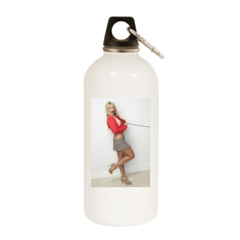 Brooke Hogan White Water Bottle With Carabiner