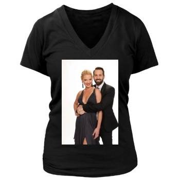 Katherine Heigl Women's Deep V-Neck TShirt