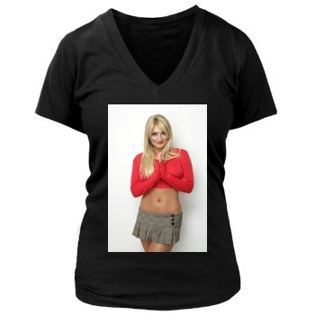 Brooke Hogan Women's Deep V-Neck TShirt