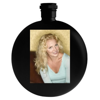 Katherine Heigl Round Flask