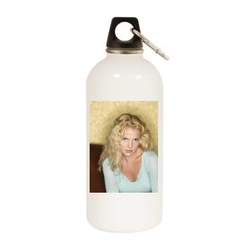 Katherine Heigl White Water Bottle With Carabiner