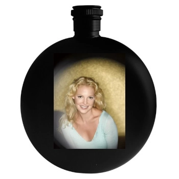 Katherine Heigl Round Flask