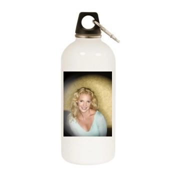 Katherine Heigl White Water Bottle With Carabiner