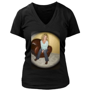 Katherine Heigl Women's Deep V-Neck TShirt