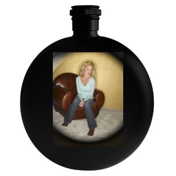 Katherine Heigl Round Flask