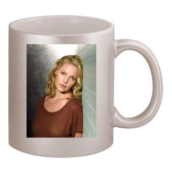 Katherine Heigl 11oz Metallic Silver Mug