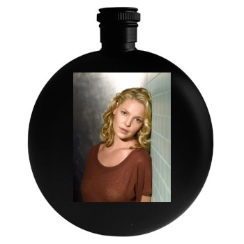 Katherine Heigl Round Flask