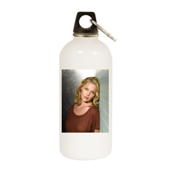 Katherine Heigl White Water Bottle With Carabiner