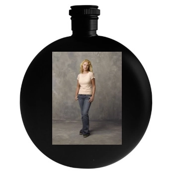 Katherine Heigl Round Flask