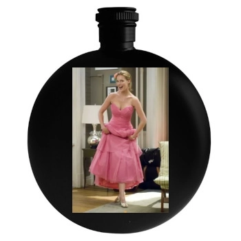 Katherine Heigl Round Flask