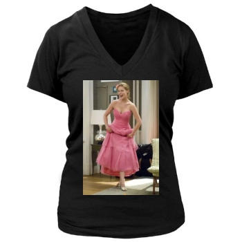 Katherine Heigl Women's Deep V-Neck TShirt