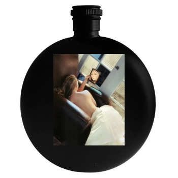 Katherine Heigl Round Flask