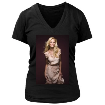 Katherine Heigl Women's Deep V-Neck TShirt