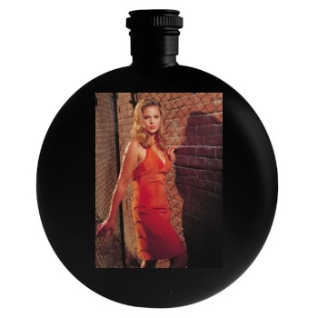 Katherine Heigl Round Flask