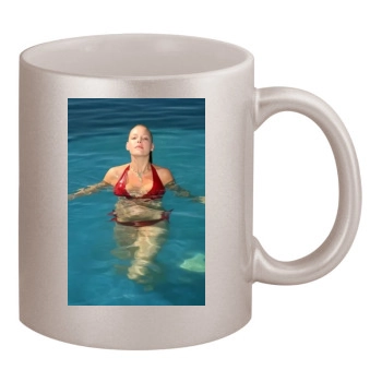 Katherine Heigl 11oz Metallic Silver Mug