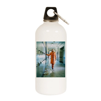 Katherine Heigl White Water Bottle With Carabiner