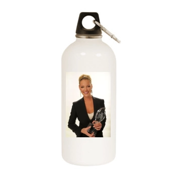 Katherine Heigl White Water Bottle With Carabiner