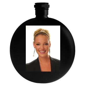 Katherine Heigl Round Flask