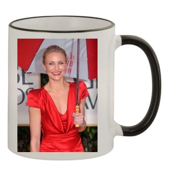 Cameron Diaz 11oz Colored Rim & Handle Mug