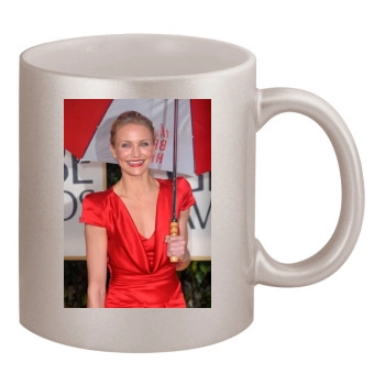 Cameron Diaz 11oz Metallic Silver Mug