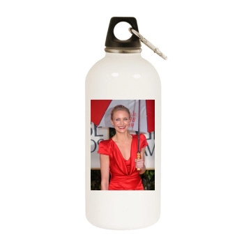 Cameron Diaz White Water Bottle With Carabiner