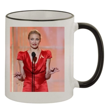 Cameron Diaz 11oz Colored Rim & Handle Mug