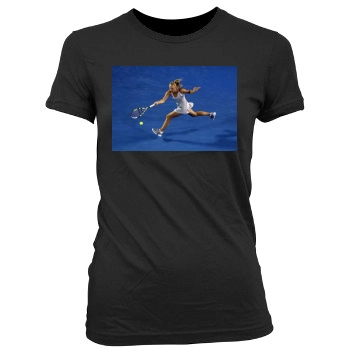 Caroline Wozniacki Women's Junior Cut Crewneck T-Shirt