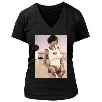 Catherine Bell Women's Deep V-Neck TShirt