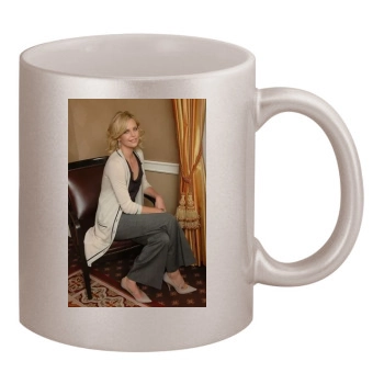 Charlize Theron 11oz Metallic Silver Mug