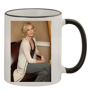 Charlize Theron 11oz Colored Rim & Handle Mug