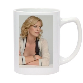 Charlize Theron 14oz White Statesman Mug