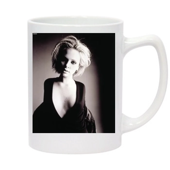 Charlize Theron 14oz White Statesman Mug