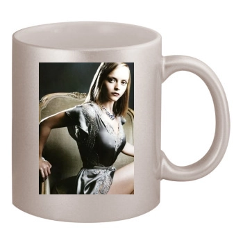 Christina Ricci 11oz Metallic Silver Mug