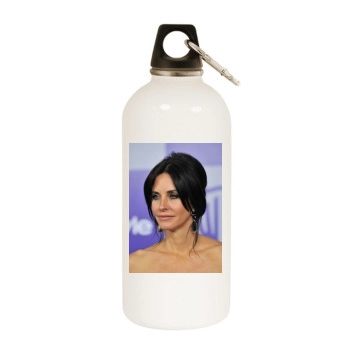 Courteney Cox White Water Bottle With Carabiner