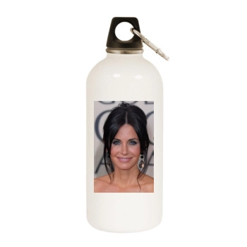 Courteney Cox White Water Bottle With Carabiner