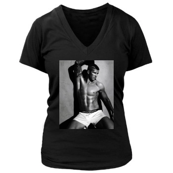 David Beckham Women's Deep V-Neck TShirt