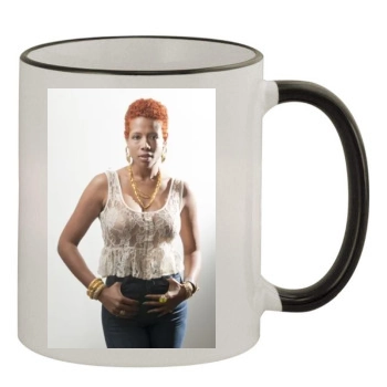 Kelis 11oz Colored Rim & Handle Mug