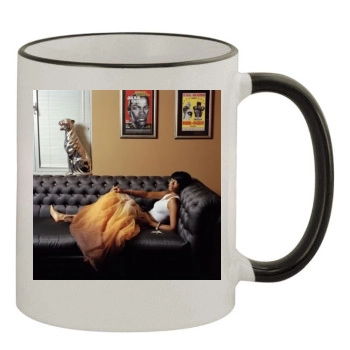 Kelis 11oz Colored Rim & Handle Mug