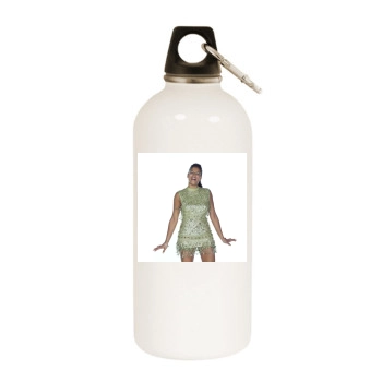 Kelis White Water Bottle With Carabiner