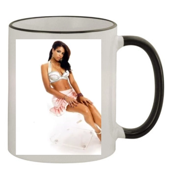 Kelis 11oz Colored Rim & Handle Mug