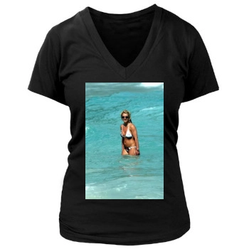 Ellen Page Women's Deep V-Neck TShirt