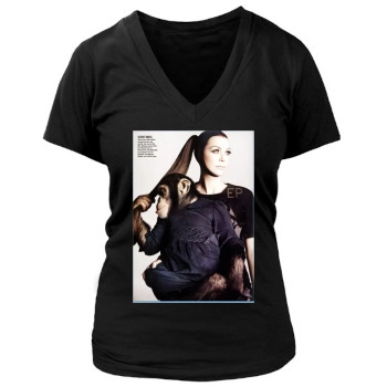 Ellen Pompeo Women's Deep V-Neck TShirt