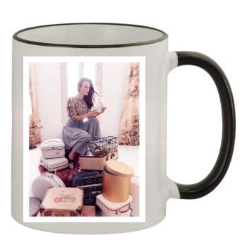 Keira Knightley 11oz Colored Rim & Handle Mug