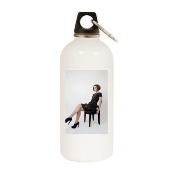 Keira Knightley White Water Bottle With Carabiner