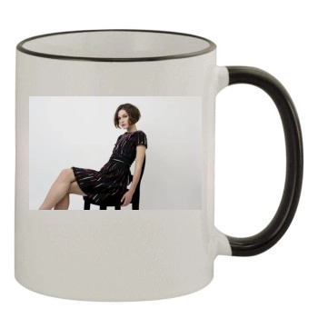 Keira Knightley 11oz Colored Rim & Handle Mug